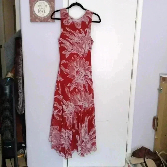 Beautiful red & white Midnight Velvet Maxi Dress - Picture 4 of 4
